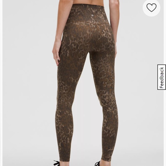 lululemon Align™ High-Rise Pant 28" - Lined Truleopard MAX Brown Multi - Picture 1 of 4
